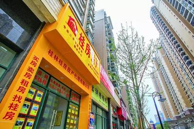 新房帶動二手房市場升溫，臨桂房產中介掀起擴店熱潮